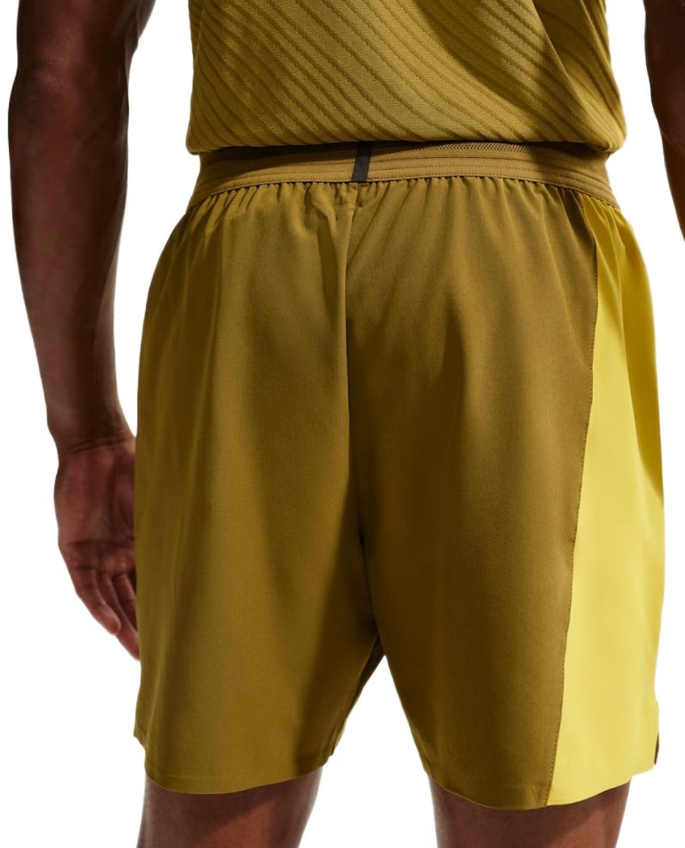 Теннисные шорты Nike Court Slam Dri-FIT - olive flak/saffron quartz/white