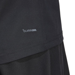 Женская теннисная футболка Adidas Club Tennis Climacool 3 Stripes - черный