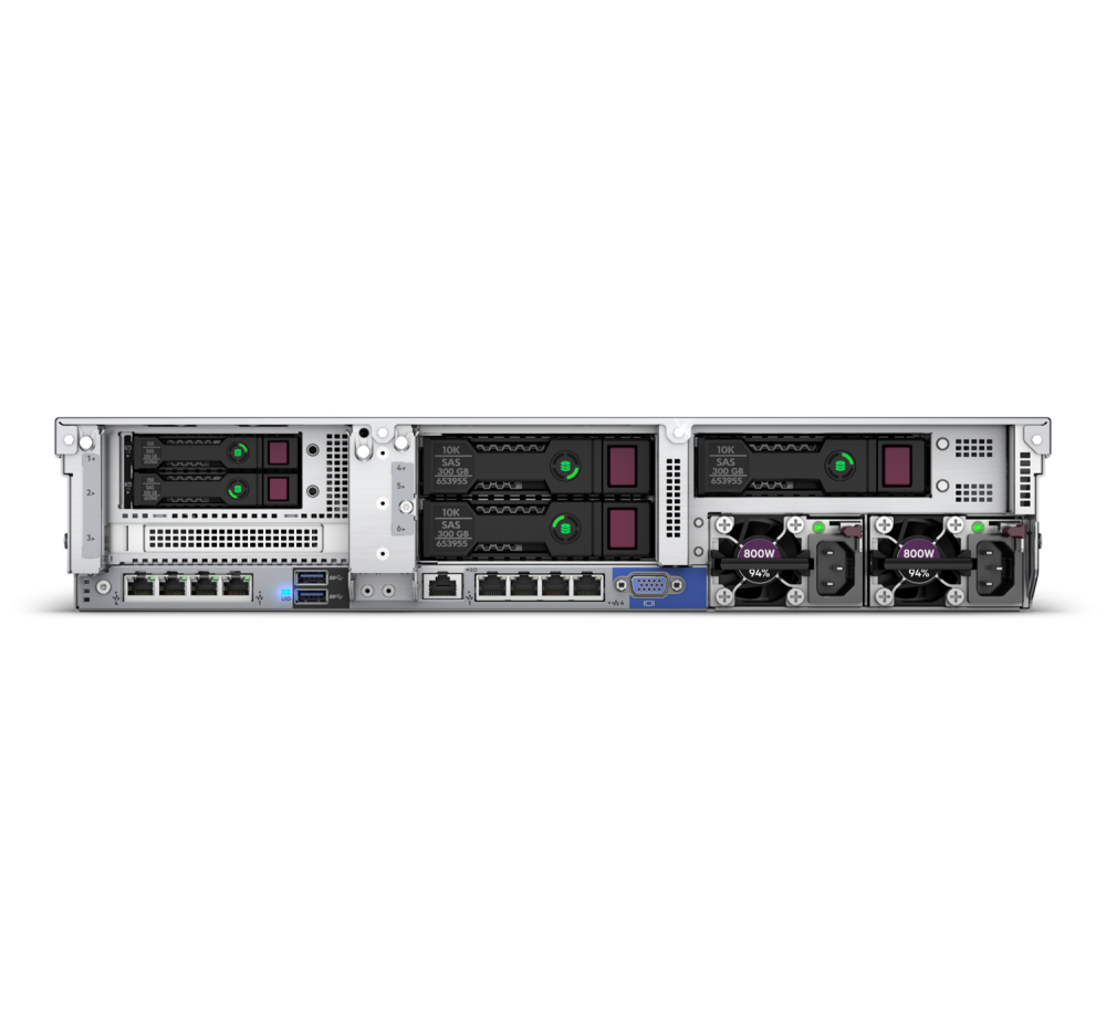 Стоечный сервер - HP Enterprise ProLiant DL380  Gen10, 2U, 8x 2.5“, 1x Xeon[5218R] 20 Cores, 32Gb, P24844-B21