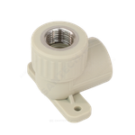 Угольник PP-R комбинированный серый Дн 25х1/2" ВР с креплением VALFEX 10120025Г