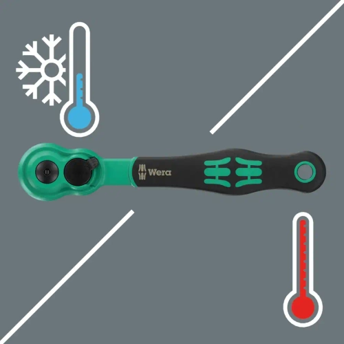 Набор с трещоткой Zyklop Comfort 1/4" 15 предметов WERA 05004022001