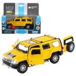 Модель 1:43  Hummer H3, желтый, откр. двери, инерция