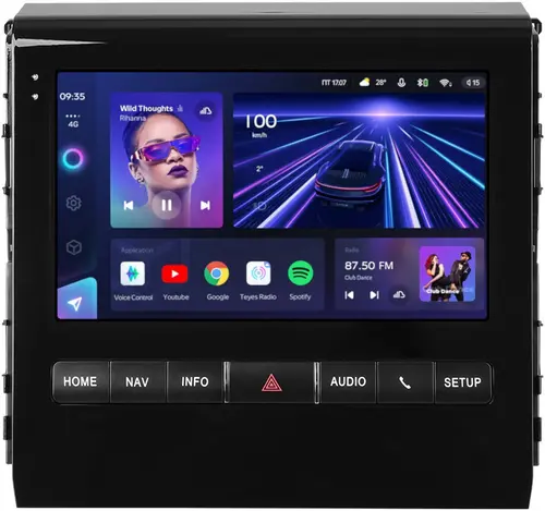 Магнитола для Toyota Land Cruiser 200 2015-2021 (с JBL и 360, рамка тип 2) - Teyes CC3 монитор 9" QLED на Android 10, Быстрая, CarPlay, 4G SIM-слот