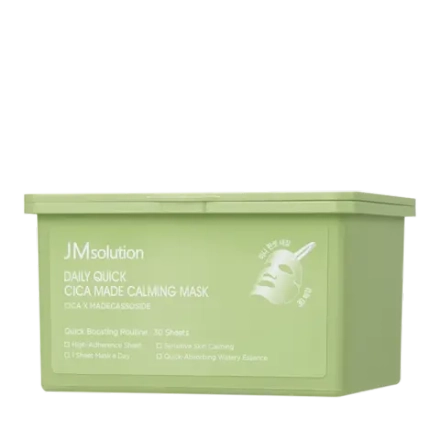 JMsolution набор тканевых масок с центеллой Daily Quick Cica Made Calming Mask, 30 шт