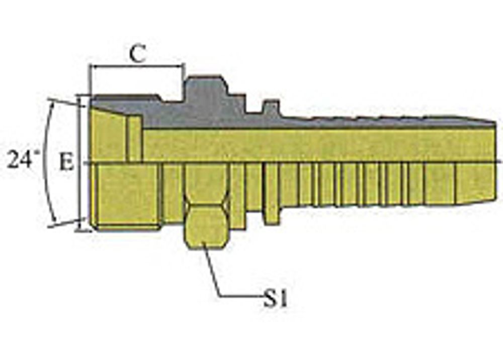 Фитинг DN 06 DKO-S (Ш) 18x1.5 10