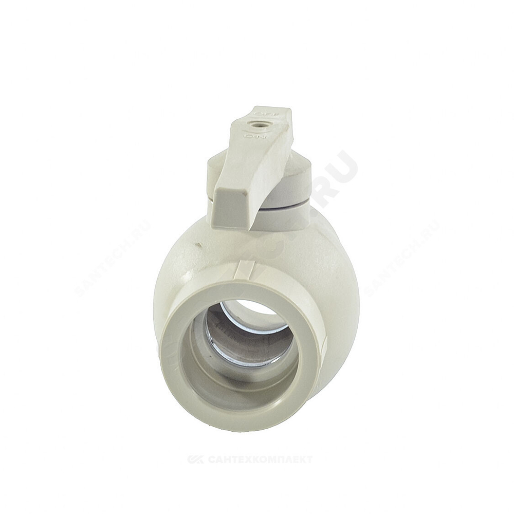 Кран шаровой PP-R серый Дн 50 внутренняя пайка VALFEX 10144050Г