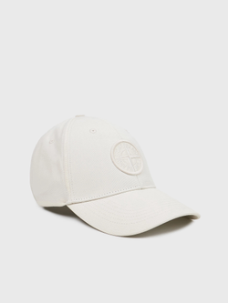 Бейсболка Stone Island 9100013 COTTON REPS Ivory