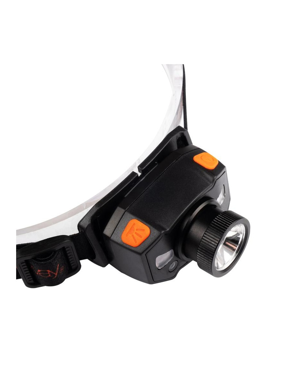 Фонарь аккумуляторный налобный AccuH1-L5WZ-og zoom LED 5Вт + 2хRED SMD IP54 5 режимов: 100проц. 180лм 3.5ч/50проц. 110лм 5.5ч/30проц. 65лм 15ч/красн. 28ч/мигающ. красн. 12ч аккум. 0.8А.ч управл. жестами черн./оранж. JazzWay 5036611
