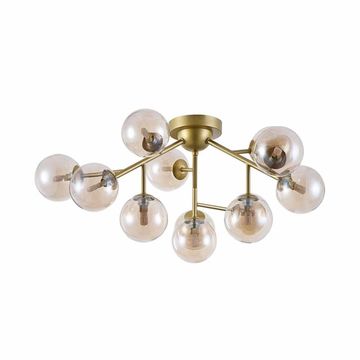 Люстра галогенная Maytoni MOD545PL-12G янтарный Dallas Gold