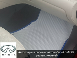 Автоковрики с бортами для Infiniti Q50 III рестайл (2017-)