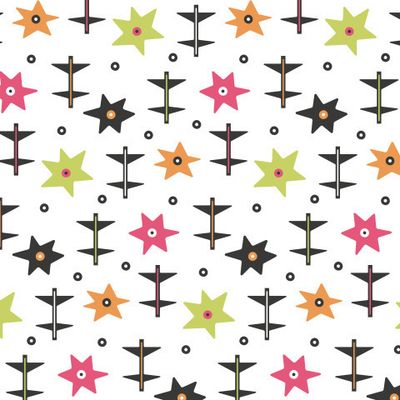 Buy minimalist floral fabric abstract flowers white fuchsia