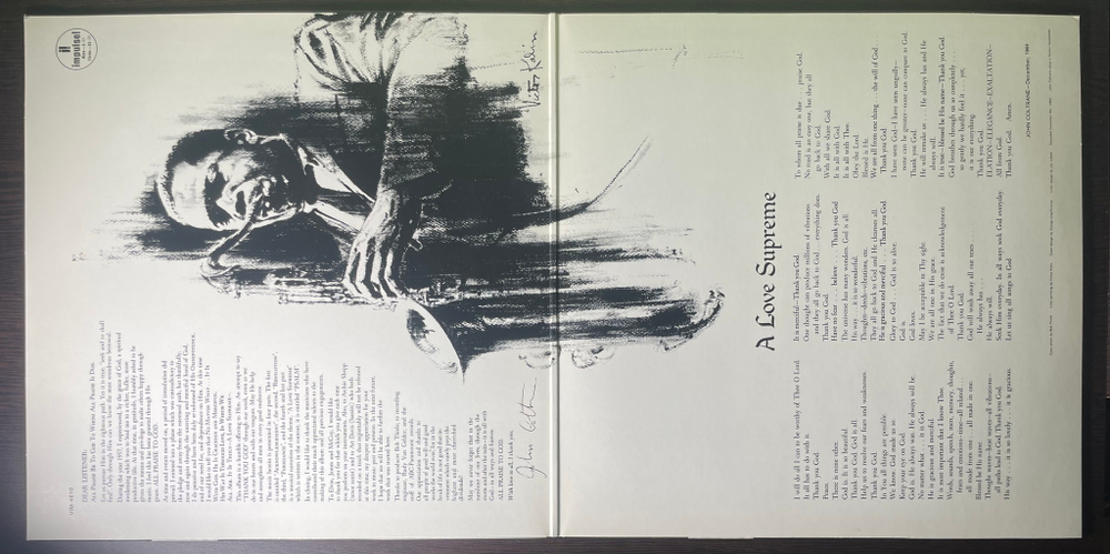 John Coltrane ‎– A Love Supreme (Япония 1980г.)