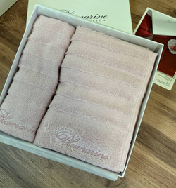 Комплект полотенец 2шт Blumarine Mademoiselle Cipria розовый