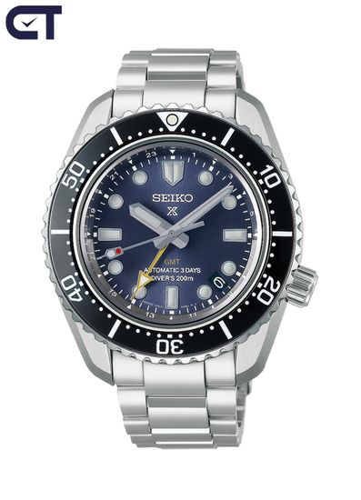 Seiko SBEJ021 Prospex Sea мужские наручные часы — 1968 Heritage Diver’s GMT с сине-серым циферблатом
