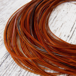 Перо из седла петуха Natural Brown