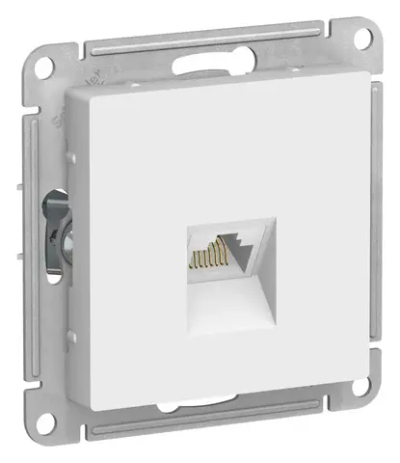 ATLASDESIGN РОЗЕТКА компьютерная RJ45 кат. 6A, механизм, ЛОТОС