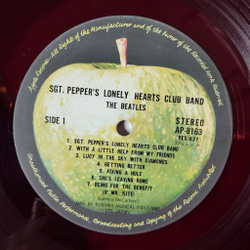 Винтажная виниловая пластинка LP The Beatles Sgt. Pepper Lonely Hearts Club Band (Japan 1969) (No Obi) (Red Wax Vinyl)