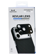 Защитное стекло i-Phone 17 Pro Max на линзы камеры Keephone Kevlar Lens черное