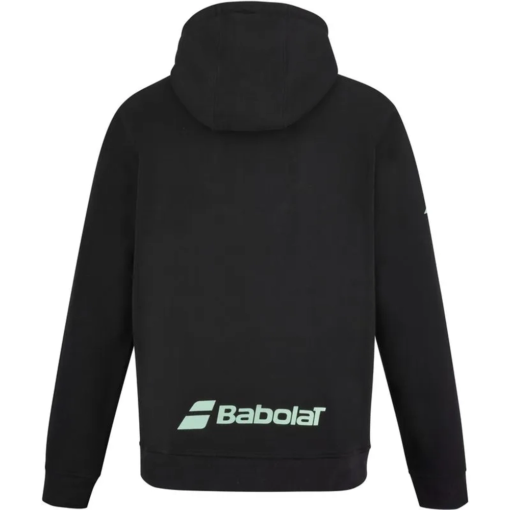 Мужская теннисная кофта Babolat Hood Sweat J. Lebron - black