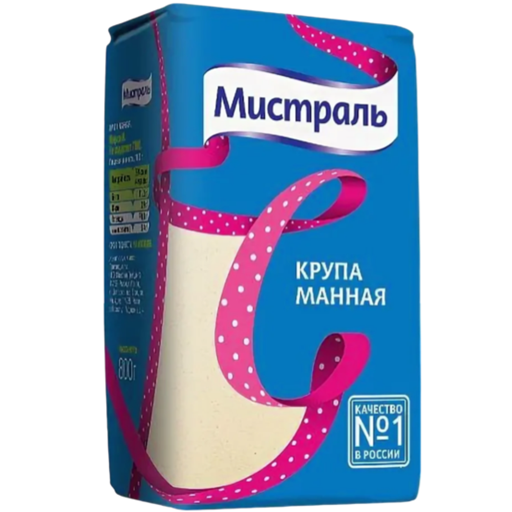 Крупа Мистраль манная 800г
