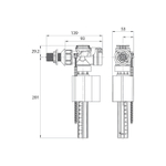 Заливной клапан IDDIS, боковой подвод F012400-0006