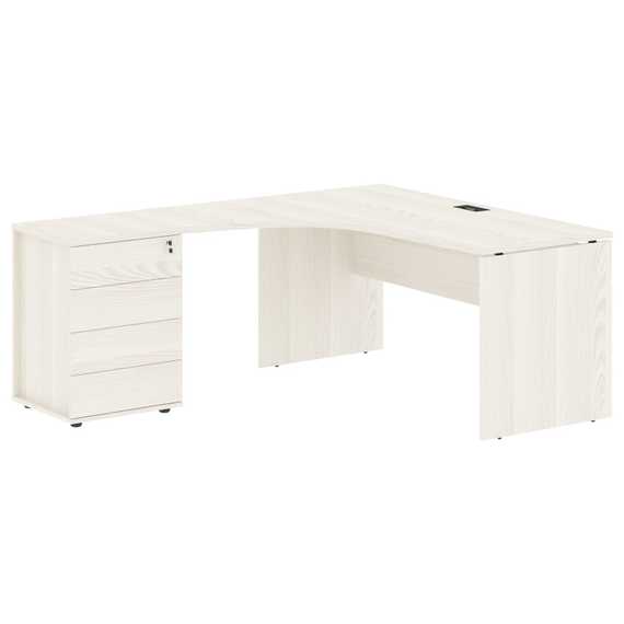 Стол эргономичный с тумбой EDCET 1518(L)  1560х1880х750 EDIS