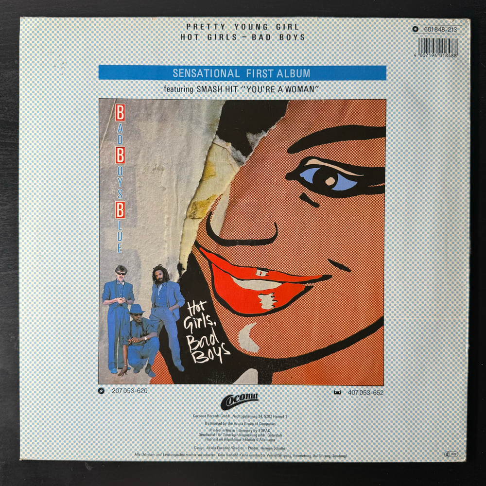 Bad Boys Blue ‎– Pretty Young Girl (Германия 1985г.) 12", 45 RPM