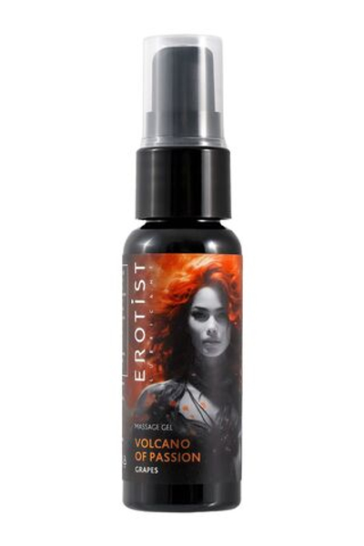 Гель с эффектом вибрации Volcano Of Passion со вкусом винограда - 25 мл.