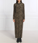 шелковое платье The Kooples - коричневый(FROB25137K)
