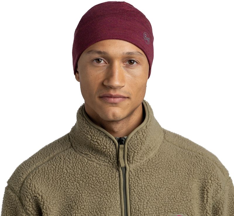 Шапка-бини Buff Merino Midweight Melange Tibetan Red Фото 2