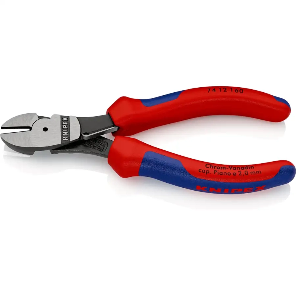 Кусачки боковые особой мощности черненые 160 мм Knipex 74 12 160 SB