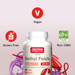 Jarrow Formulas, веганский метилфолат, 400 мкг, 60 растительных капсул