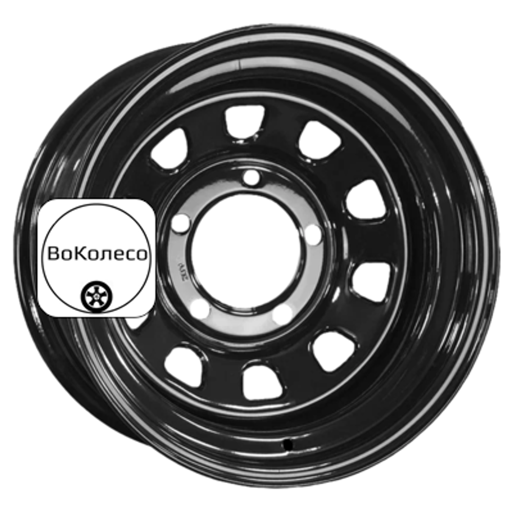 8x17/5x127 ET30 D71,6 Jeep Semicircle Gloss Black (LTM) ZEPP 4x4