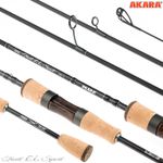 Спиннинг  штекерный угольное 2 колена Akara Trout E.L Sport UL (0,5-4,5) 1,98 м с разнесенной ручкой