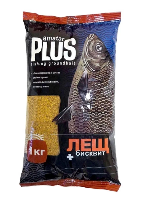 Прикормка Amatar Plus Лещ Бисквит 1кг