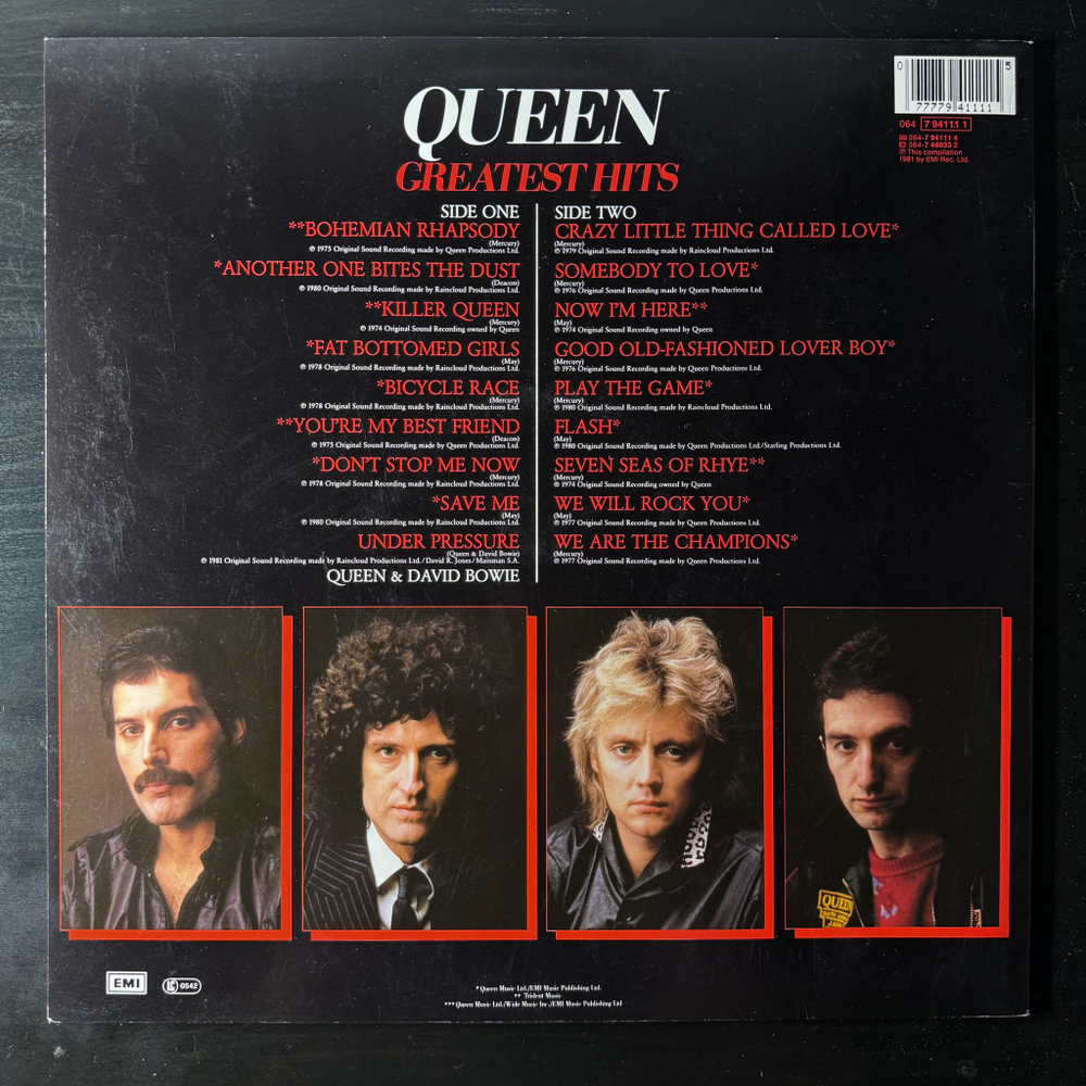 Queen - Greatest Hits (Европа 1981г.)
