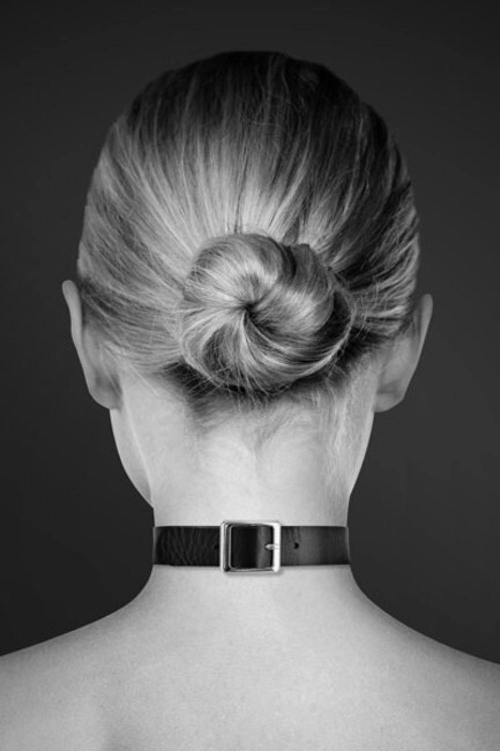 Чокер с кольцом черный COLLIER FETISH NOIR (Цвет: черный)