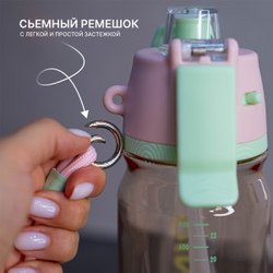 Спортивная бутылка для воды с распылителем PINKAH