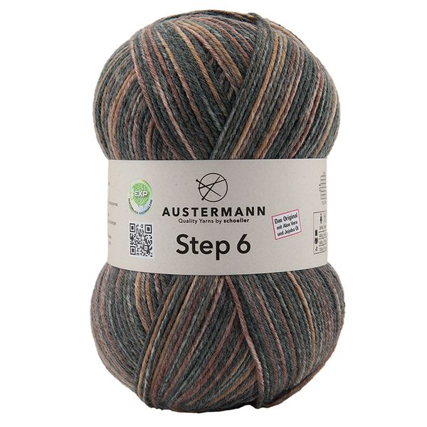 Пряжа Austermann (Аустерманн) Step 6 / уп.5 мот. по 150 г, 410м, мокка