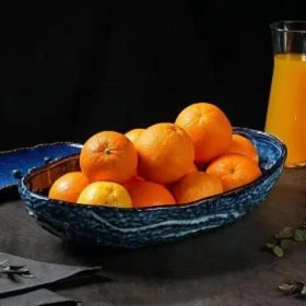 Блюдо 4 л, 45*24,5см,фарфор,серия "Aqua Blue", P.L. - Proff Cuisine