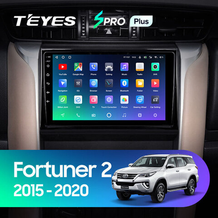 Teyes SPRO Plus 9" для Toyota Fortuner 2015-2018