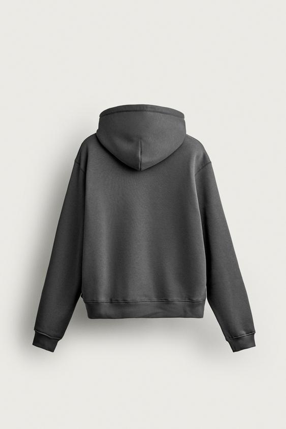 ZARA БАЗОВОЕ ХУДИ СВОБОДНОГО КРОЯ, ТЕМНЫЙ АНТРАЦИТ