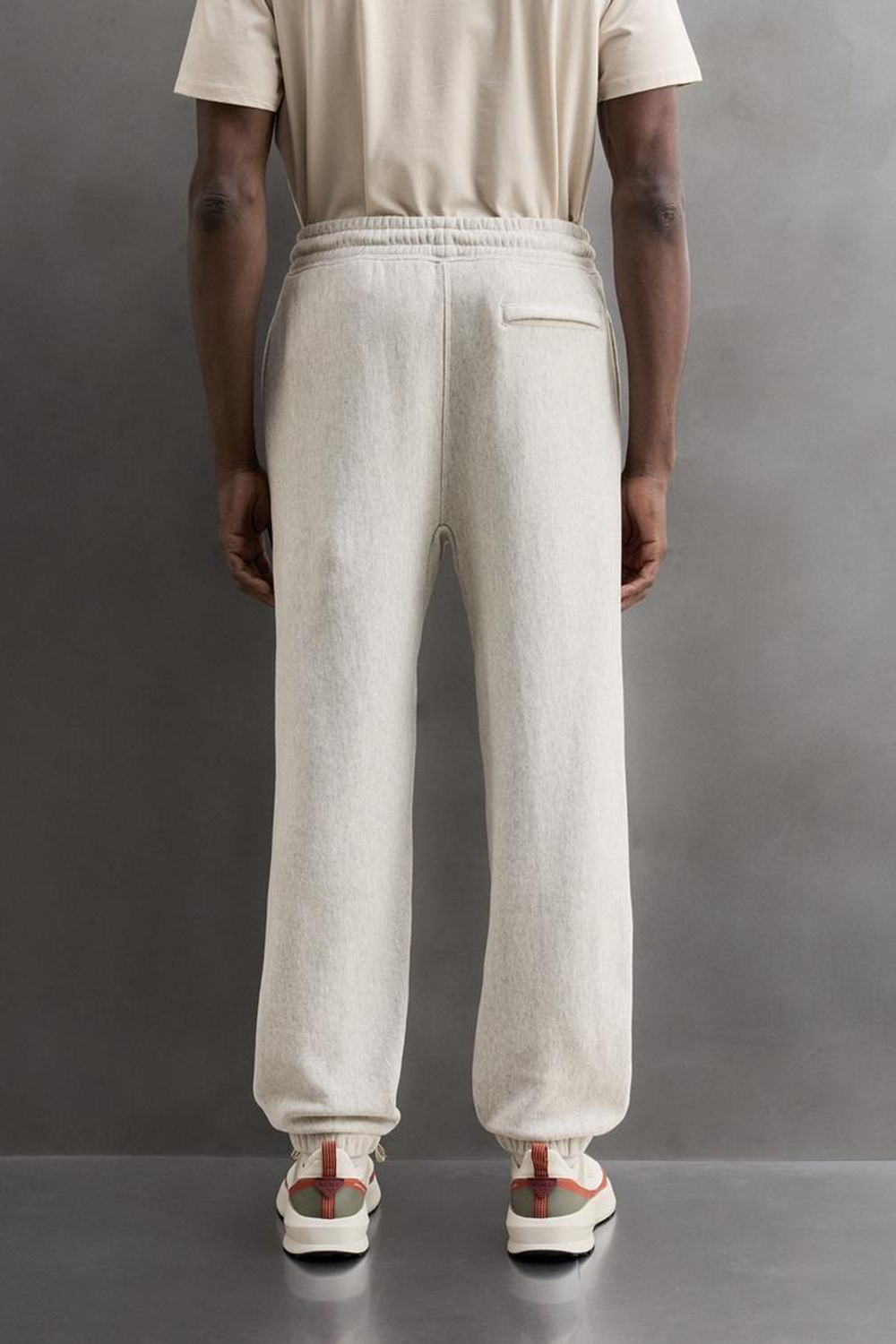 ZARA ДЖОГГЕРЫ RELAXED FIT, СЕРЫЙ МЕЛАНЖ