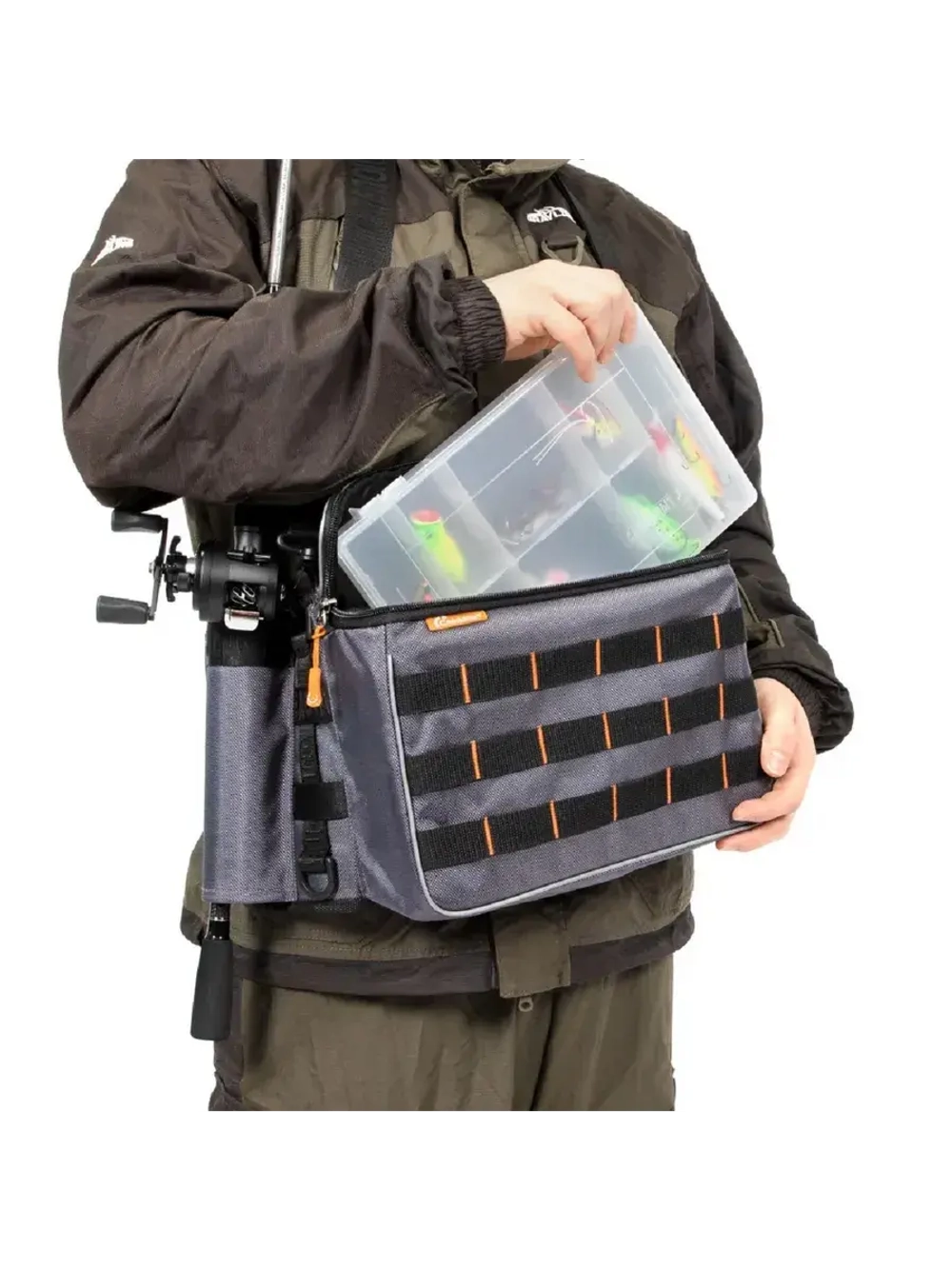Сумка рыболовная поясная Fishing Belt Bag, 74х22х10 см