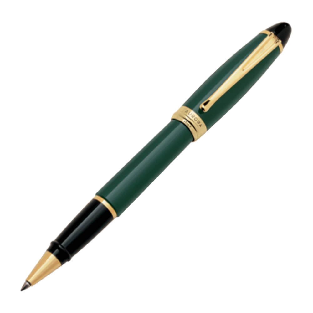 Ручка-роллер Aurora Ipsilon Resin Green GT, в подарочной коробке