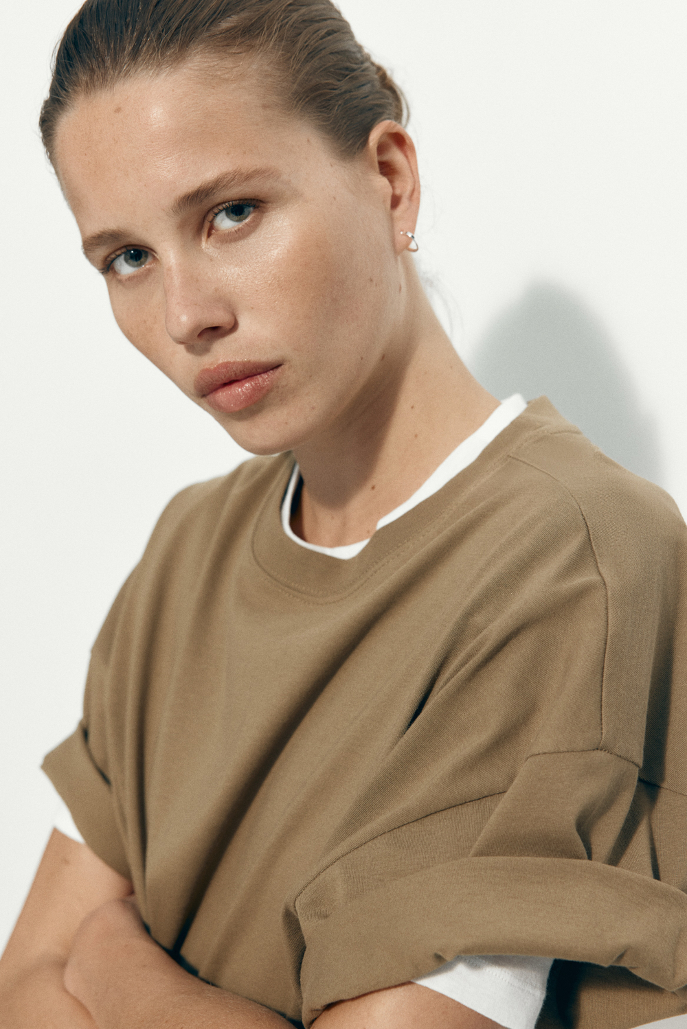 Хлопковая футболка оверсайз - H&M