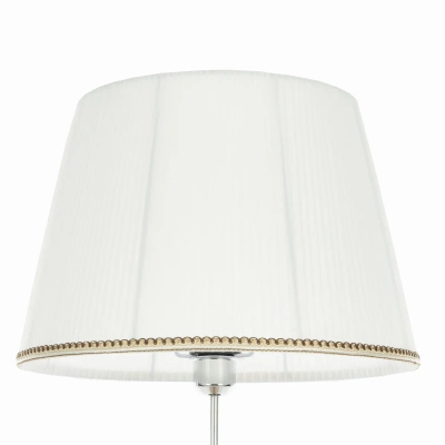 Citilux Линц CL402970T Торшер хром со столиком и белым абажуром
