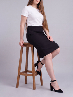 Юбка женская Mila Bezgerts 51-60, цвет Хаки, размер 56