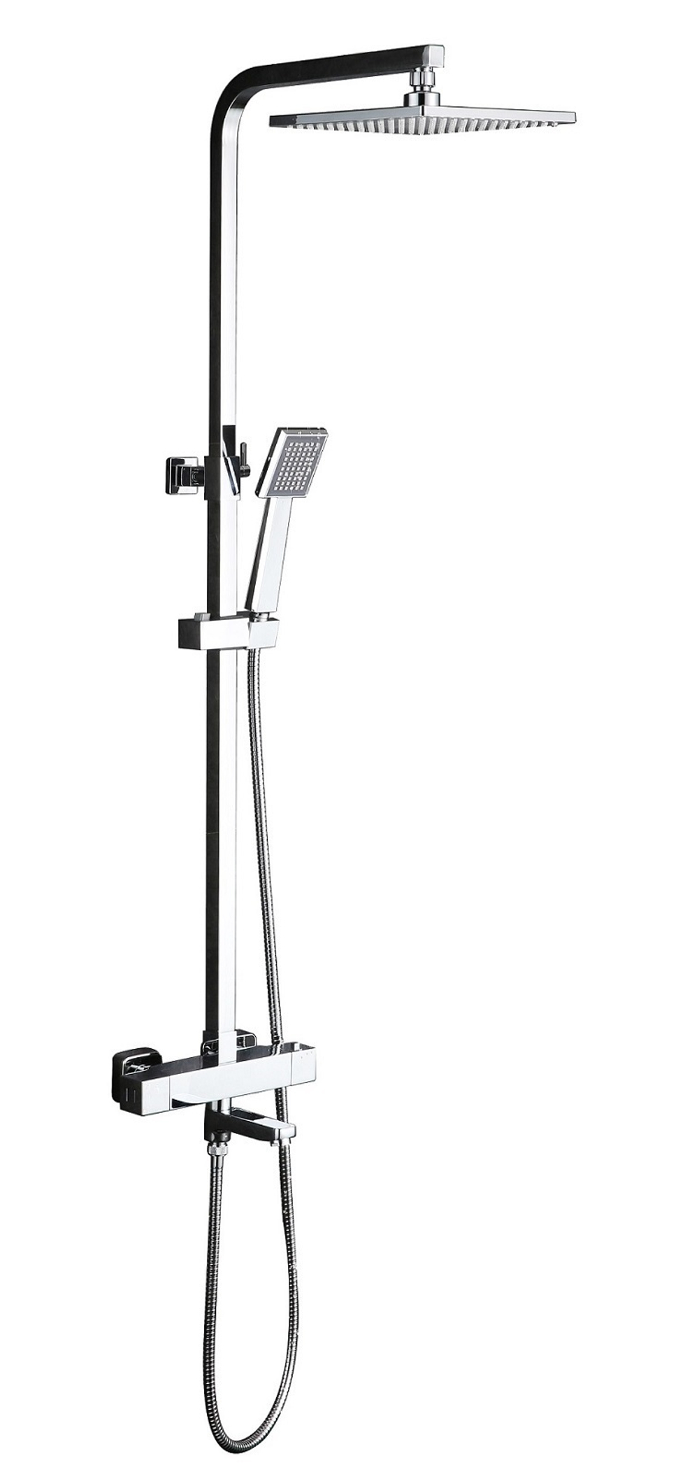 Timo SX-0169/00 Tetra-Thermo Душевая система для ванны, с терм., 200х200/ 1/1 режим, хром
