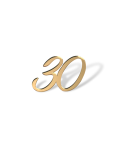 Цифра топпер  "30" , 5см, акрил  2мм